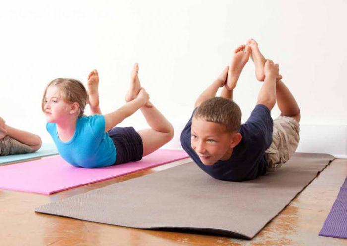 set of exercises for correct posture for children