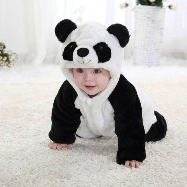 pijama macacão panda