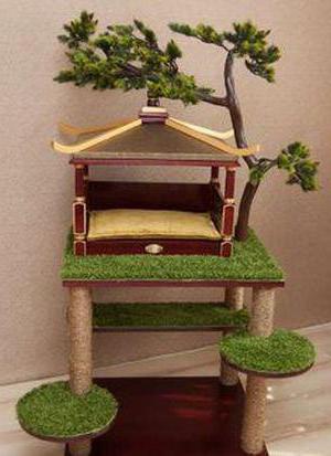 Cat House, with a tree