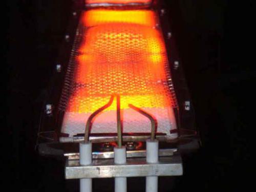 cuisinière à gaz avec brûleurs infrarouges