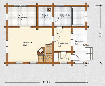 projekt af et to-etagers hus 9 9 