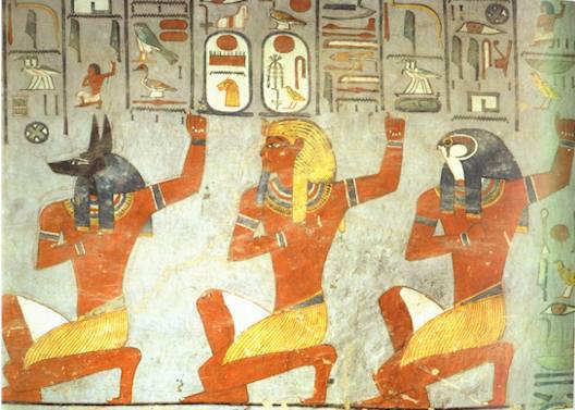 hieroglyffer fra det gamle Egypten 