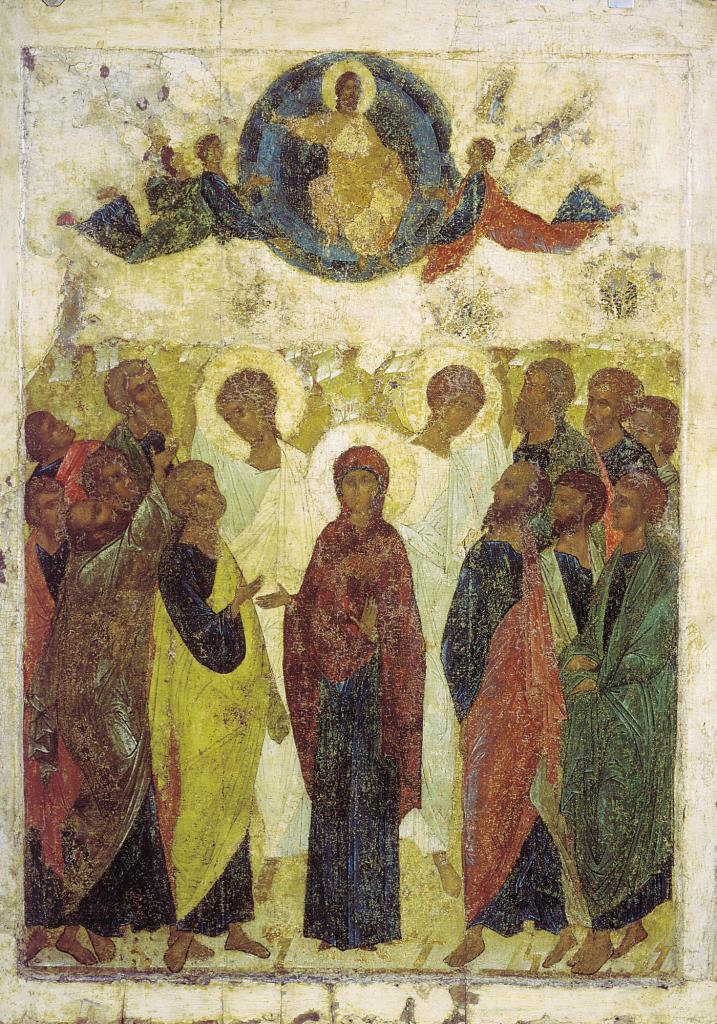 Icona di Andrey Rublev "Ascensione del Signore"