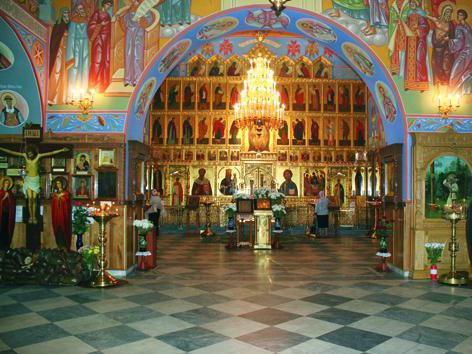 Časový rozvrh kostola Trojice, ktorá dáva život, v Starye Cheryomushki
