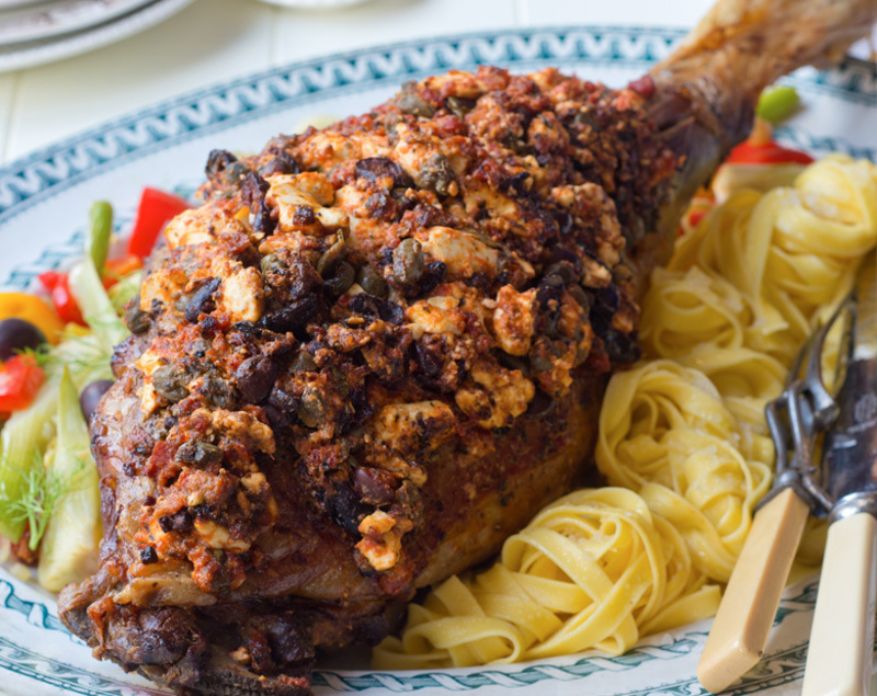 recipe for baked lamb leg in the oven