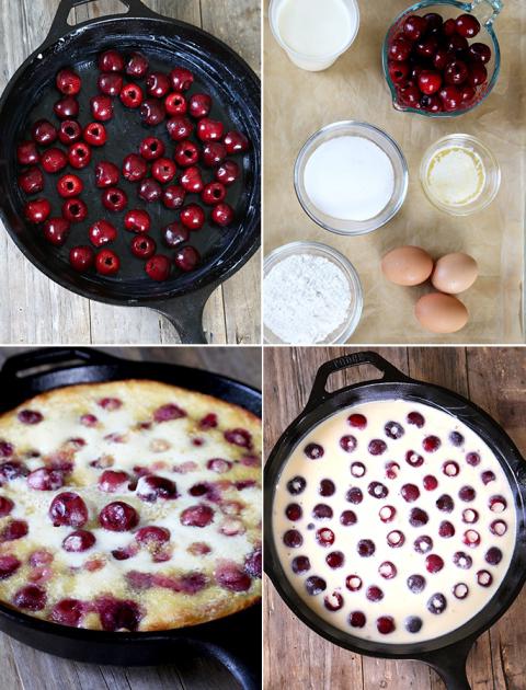 चेरी नुस्खा के साथ clafoutis 