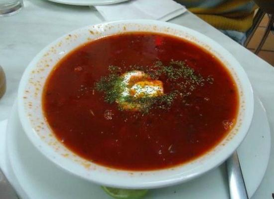 Sådan tilberedes borscht opskrift
