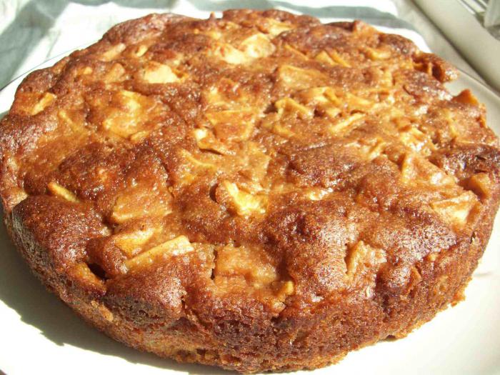 pastel de manzana y miel