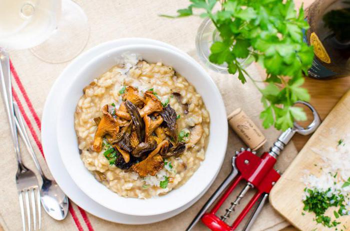 chanterelles ile risotto