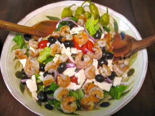 salada de camarão grego
