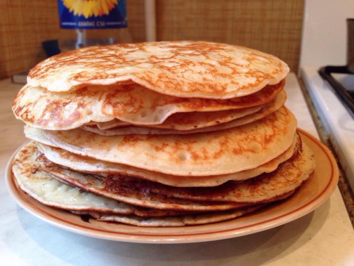 yeast pancakes with milk