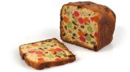 english christmas fruitcake with dried fruits and nuts