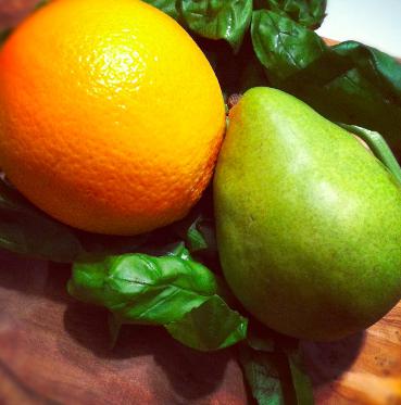 Birnenmarmelade mit Orange