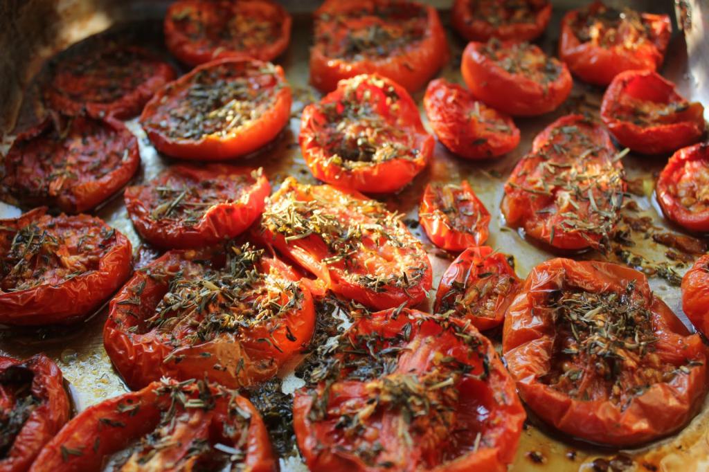 tomate seco ao sol em receita de óleo