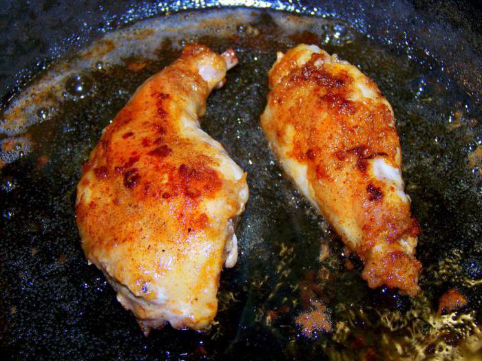 fried rabbit in a pan