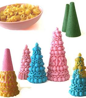 DIY pasta topiary