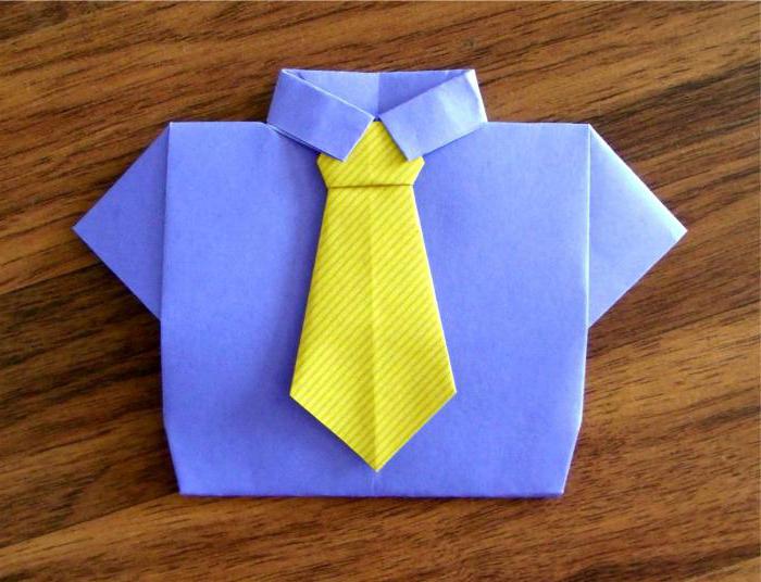 cravate origami