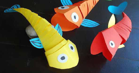 how to make fish out of paper