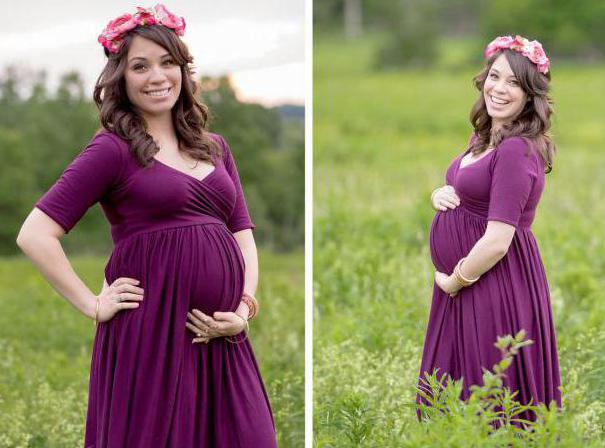 elegante jurk voor zwangere vrouwen met hun eigen handen