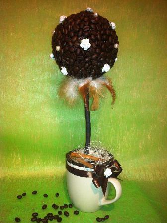 Hur man gör kaffe topiary.