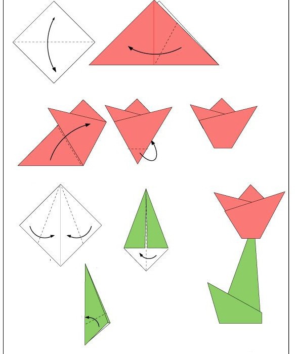 оригами за деца от 4 до 5 години