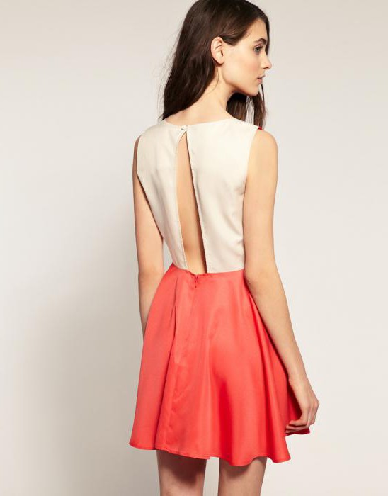  Pattern evening dress with an open back
