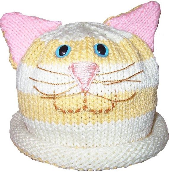 šešir mačka pletenje