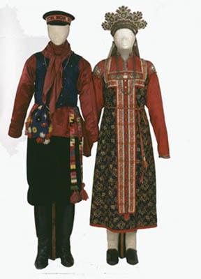 σχεδιάστε τη ρωσική λαϊκή φορεσιά σταδιακά