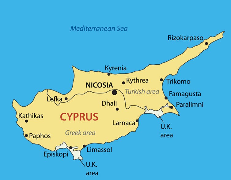 شمال وجنوب قبرص