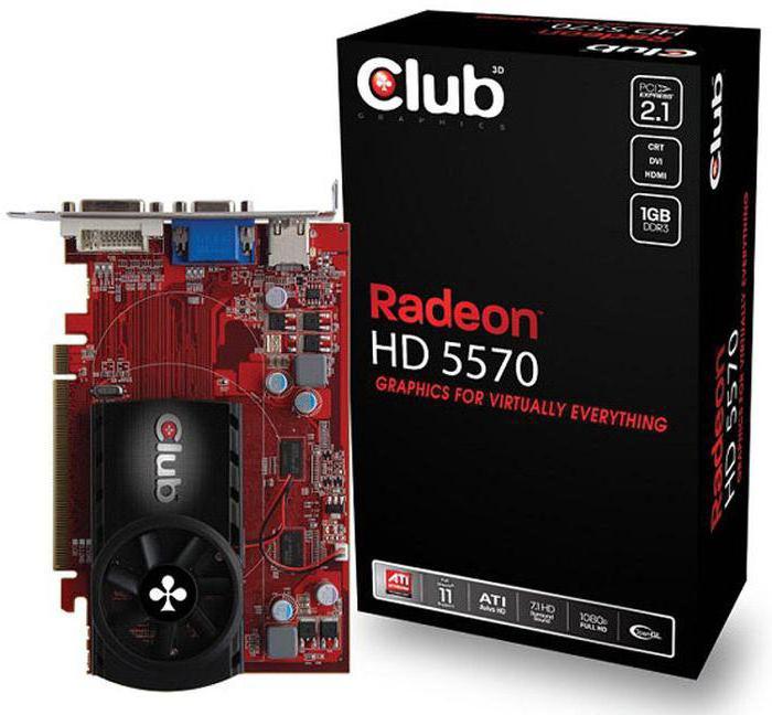 Radeon HD 5570 spesifikasjoner 