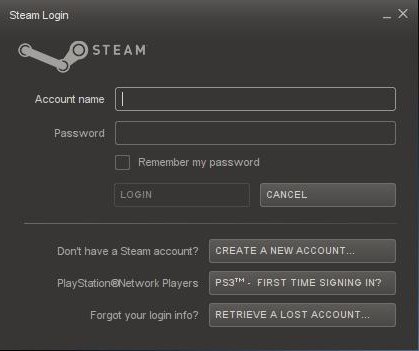 lukk Steam for å fortsette installasjonen hva du skal gjøre
