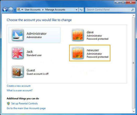 Windows 7で新しいユーザーを作成する方法