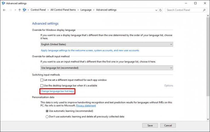 cum se schimbă limba pe tastatura Windows 10 
