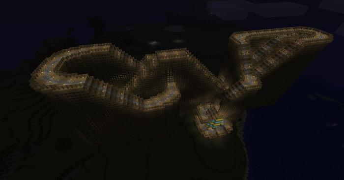 วิธีสร้างรถไฟเหาะใน minecraft