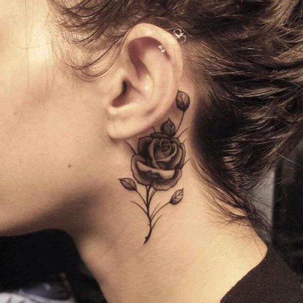náčrty tetování na krku