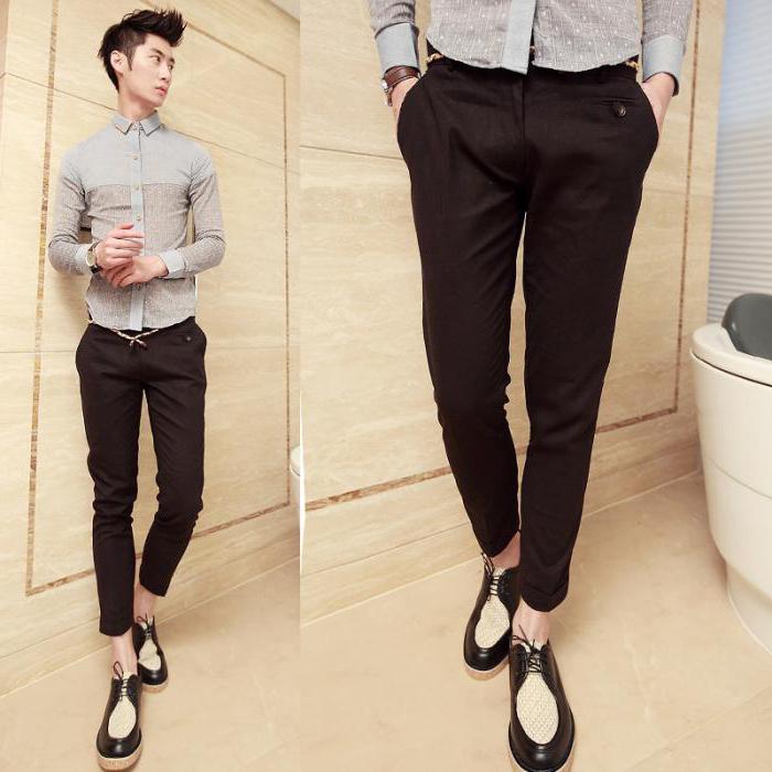  how long should narrow trousers be for men