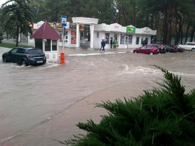 inondation à Anapa
