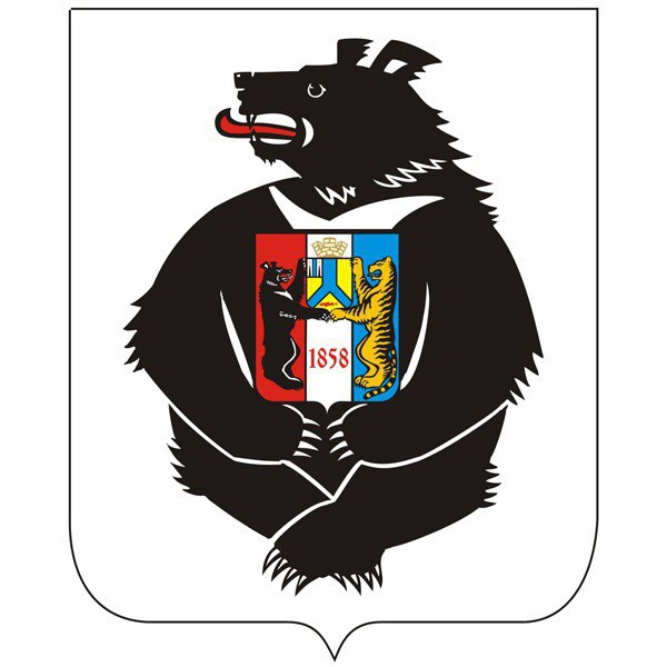 coat of arms and the flag of Khabarovsk Krai