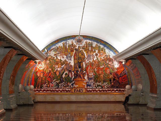 Vitória no metrô de Moscou