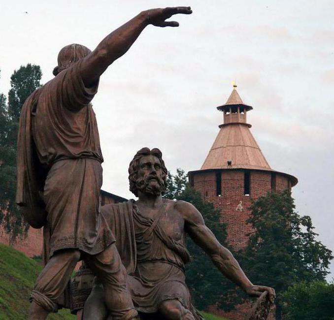 Nizhny Novgorod'daki Minin ve Pozharsky Anıtı