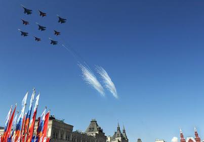 разпръскване на облаците над Москва