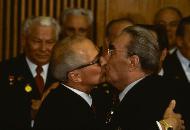 who kissed Brezhnev on caricature