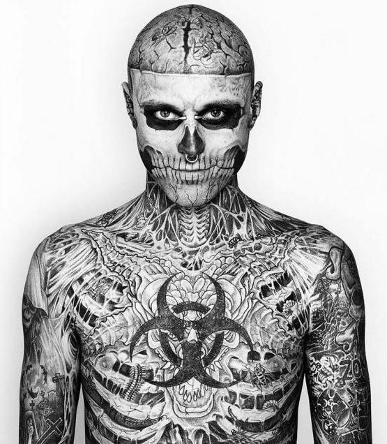 rick genest e sua esposa