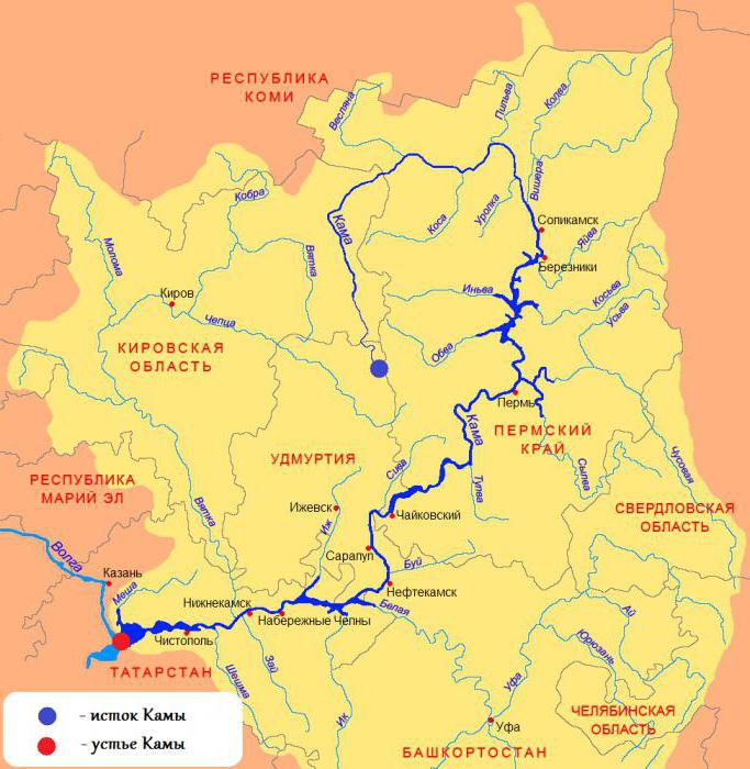 prameň rieky Kama