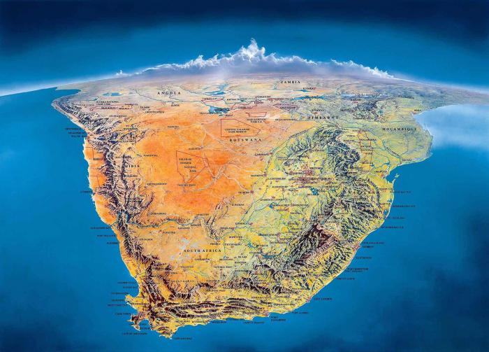 geografické rysy afriky 