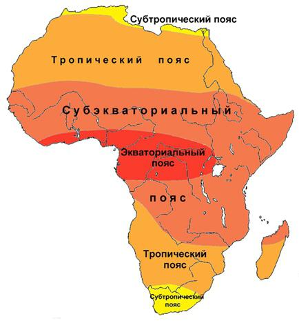 ما هي المناطق المناخية في افريقيا