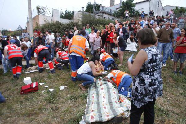 Große Eisenbahnkatastrophe in Spanien