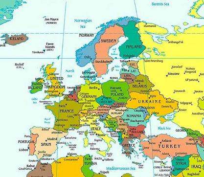 област на европейските държави