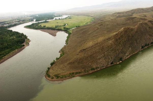 chute et pente de la rivière Yenisei