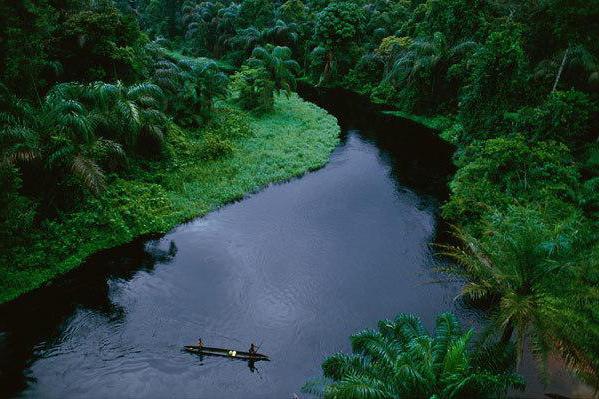 ¿En qué parte del continente fluyen el río Congo y el Amazonas?